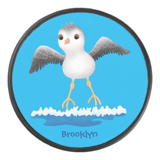 Niedliche Abbildung des Cartoon für Babysandpeter Eishockey Puck (Vorderseite)