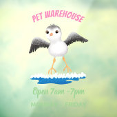 Niedliche Abbildung des Cartoon für Babysandpeter Fensteraufkleber (Blatt 3)