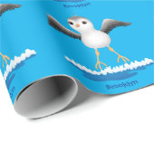 Niedliche Abbildung des Cartoon für Babysandpeter Geschenkpapier (Rolleneckpunkt)