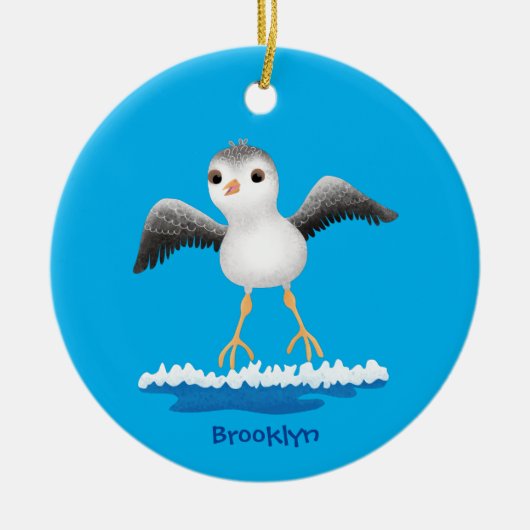 Niedliche Abbildung des Cartoon für Babysandpeter  Keramik Ornament (Vorne)