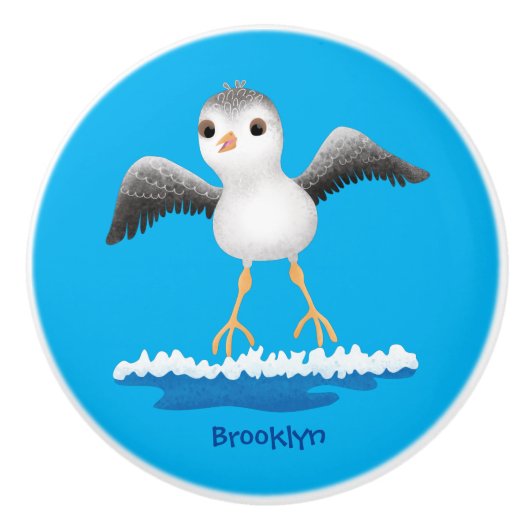 Niedliche Abbildung des Cartoon für Babysandpeter Keramikknauf (Vorderseite)