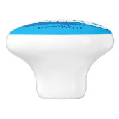 Niedliche Abbildung des Cartoon für Babysandpeter Keramikknauf (Seitenansicht)