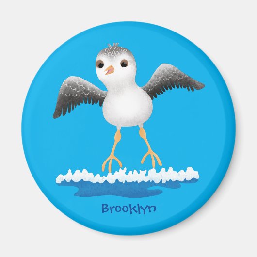 Niedliche Abbildung des Cartoon für Babysandpeter Magnet (Vorne)