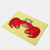 Niedliche Abbildung des Cartoon Fußmatte (Schrägansicht)