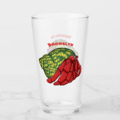 Niedliche Abbildung des Cartoon Glas (Vorderseite)