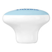 Niedliche Abbildung des Cartoon Keramikknauf (Seitenansicht)