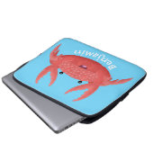 Niedliche Abbildung des Cartoon Laptopschutzhülle (Vorne Knopf)