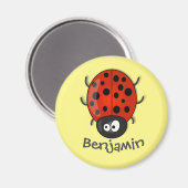 Niedliche Abbildung des Cartoon Magnet (Vorderseite/Rückseite)