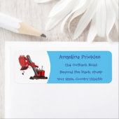 Niedliche Abbildung des Cartoon mit rotem Dampf (Insitu)