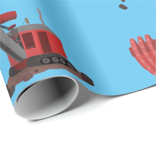 Niedliche Abbildung des Cartoon mit rotem Dampf Geschenkpapier (Rolleneckpunkt)