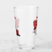 Niedliche Abbildung des Cartoon mit rotem Dampf Glas (Links)