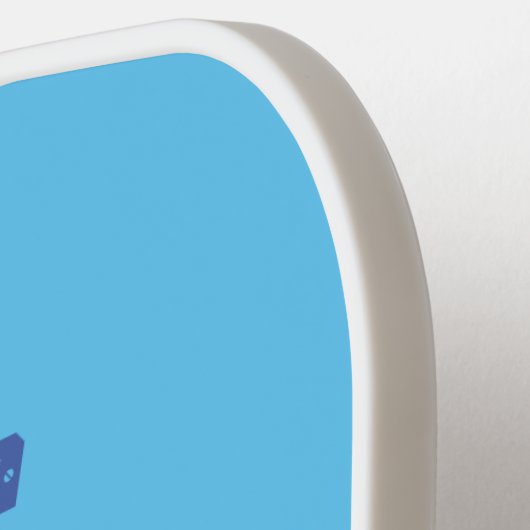 Niedliche Abbildung des Cartoon mit rotem Dampf Pickleball Schläger (Linke Seite)