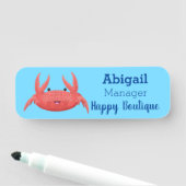 Niedliche Abbildung des Cartoon Namensschild (Beispiel)