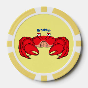 Niedliche Abbildung des Cartoon Pokerchips