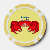 Niedliche Abbildung des Cartoon Pokerchips (Rückseite)