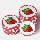 Niedliche Abbildung des Cartoon Pokerchips (Stapel)