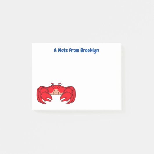 Niedliche Abbildung des Cartoon Post-it Klebezettel (Vorderseite)