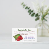 Niedliche Abbildung des Cartoon Visitenkarte (Stehend Vorderseite)