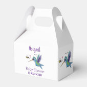 Niedliche Abbildung des Cartoon von Hummingbird Geschenkschachtel (Rückseite)