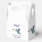 Niedliche Abbildung des Cartoon von Hummingbird Geschenkschachtel (Geöffnet)