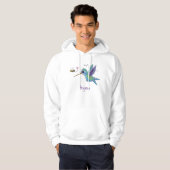 Niedliche Abbildung des Cartoon von Hummingbird Hoodie (Vorne ganz)