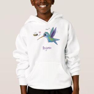 Niedliche Abbildung des Cartoon von Hummingbird Hoodie