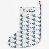 Niedliche Abbildung des Cartoon von Hummingbird Kleiner Weihnachtsstrumpf (Rückseite)