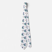 Niedliche Abbildung des Cartoon von Hummingbird Krawatte (Vorderseite)