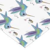 Niedliche Abbildung des Cartoon von Hummingbird Kurzer Tischläufer (Ecke)