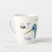 Niedliche Abbildung des Cartoon von Hummingbird Milchtasse (Linke Ecke)