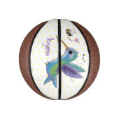 Niedliche Abbildung des Cartoon von Hummingbird Mini Basketball (Vertikal)