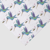 Niedliche Abbildung des Cartoon von Hummingbird Seidenpapier (Ausschnitt)