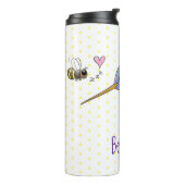 Niedliche Abbildung des Cartoon von Hummingbird Thermosbecher (Nach links gedreht)