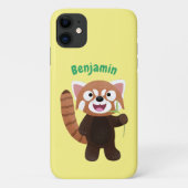 Niedliche Abbildung eines roten Panda-Cartoon Case-Mate iPhone Hülle (Rückseite)
