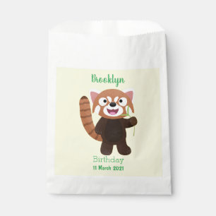 Niedliche Abbildung eines roten Panda-Cartoon Geschenktütchen
