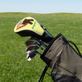 Niedliche Abbildung eines roten Panda-Cartoon Golf Headcover (In SItu)