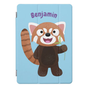Niedliche Abbildung eines roten Panda-Cartoon iPad Pro Cover