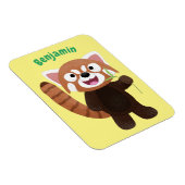 Niedliche Abbildung eines roten Panda-Cartoon Magnet (Rechte Seite)