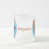 Niedliche Abbildung eines roten Panda-Cartoon Mattglastasse (Mittel)