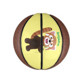 Niedliche Abbildung eines roten Panda-Cartoon Mini Basketball (Vertikal)