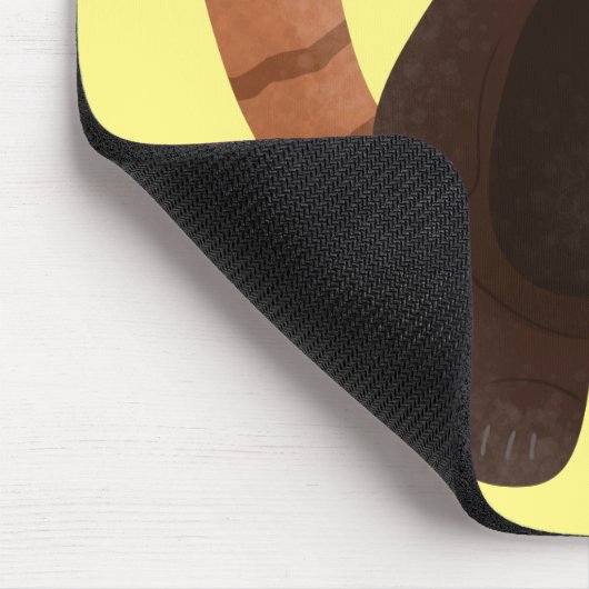 Niedliche Abbildung eines roten Panda-Cartoon Mousepad (Ecke)