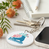 Niedliche Abbildung Skaten I in Liebe Skate Relati Schlüsselanhänger (Vorderseite rechts)