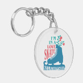 Niedliche Abbildung Skaten I in Liebe Skate Relati Schlüsselanhänger (Vorderseite links)