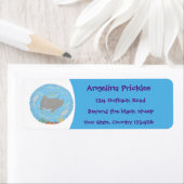 Niedliche Abbildung von Mantarochen und Blasen Car (Insitu)