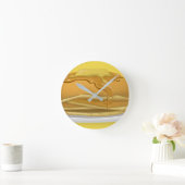 Niedliche Abbildung von Pancake und Ahornsirup Runde Wanduhr (Zuhause)