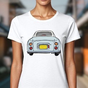 Niedliche Abbildungen von Aqua Figaro Auto Grafik T-Shirt