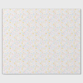 Niedliche ABC Alphabet Muster Pastel Baby Dusche Geschenkpapier (Flach)