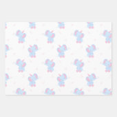 Niedliche ABC Alphabet Muster Pastel Baby Dusche Geschenkpapier Set (Vorderseite 3)