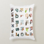 Niedliche ABC-Tiere Dekokissen (Vorderseite(Vertikal))