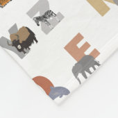 Niedliche ABC-Tiere Fleecedecke (Ecke)